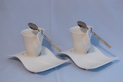 New wave caffe untertassen - 2x,